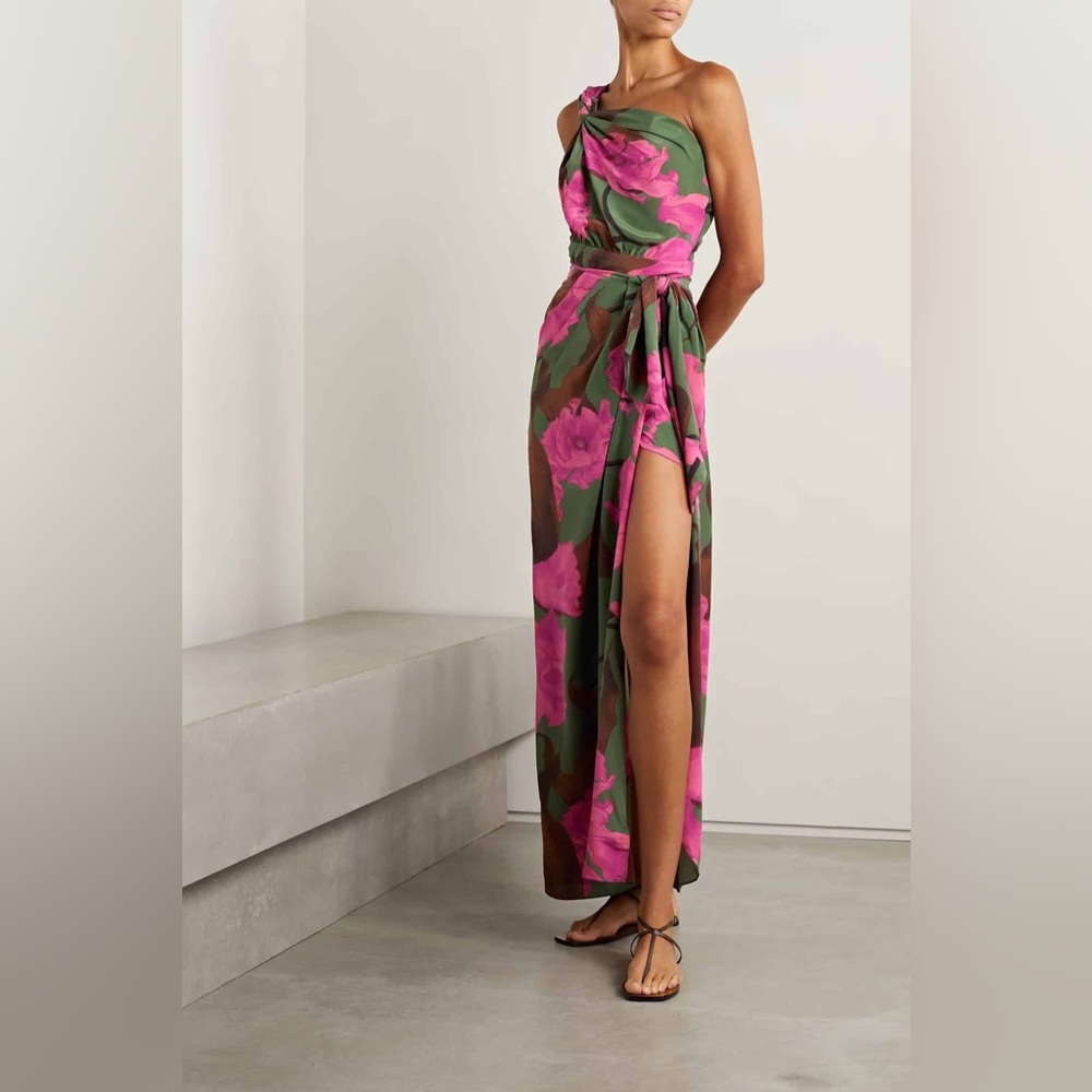 Johanna Ortiz San Basilio Asymmetric Silk Minidress and Skirt - Picture 3 of 16